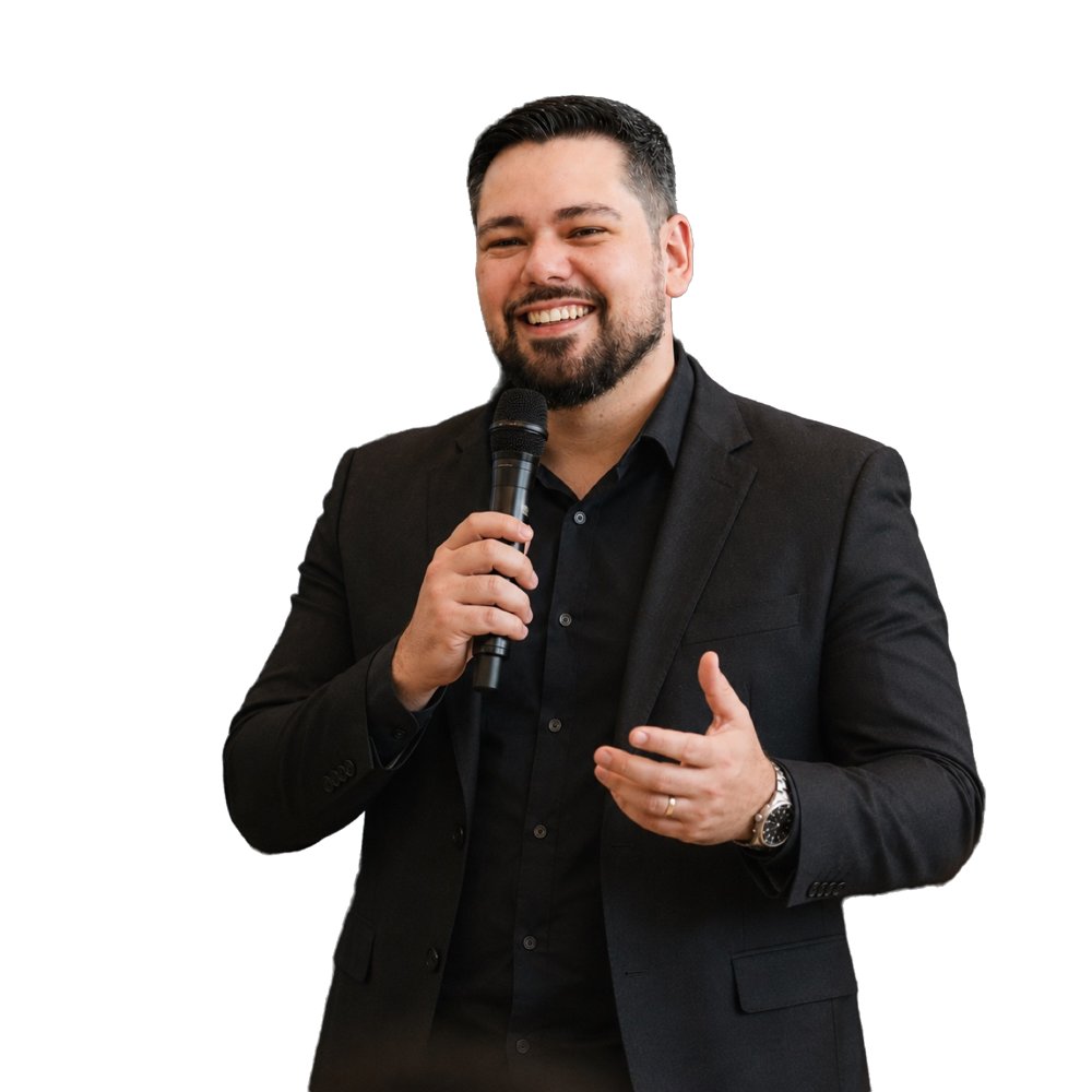 Guilherme Barboza em palestra
